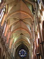 Lyon, Cathedrale Saint Jean, Nef, Voute (1)